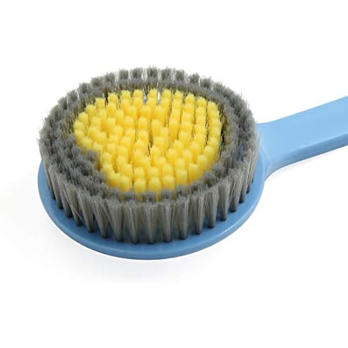 Ruilogod Blue Heart Pattern Soft Bristle Plastic Good Performance Body Brush Bath Shower Scrubber (id: f21 a30 295 d54 c3e - Image 3
